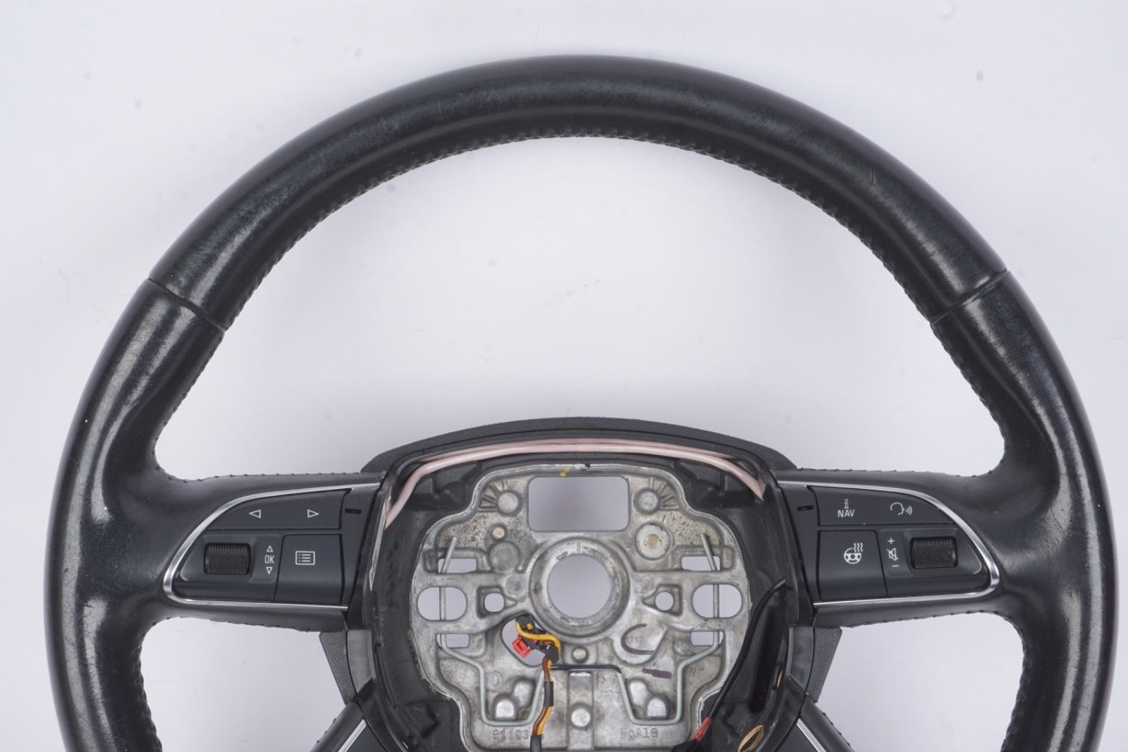 2012 - 2015 AUDI A7 OEM Steering Wheel Black Leather