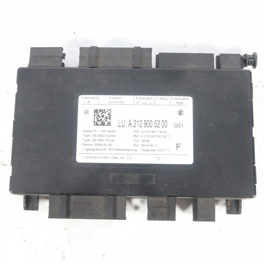 2010-2018 MERCEDES E350 FRONT LEFT SEAT CONTROL MODULE 2129005200 OEM