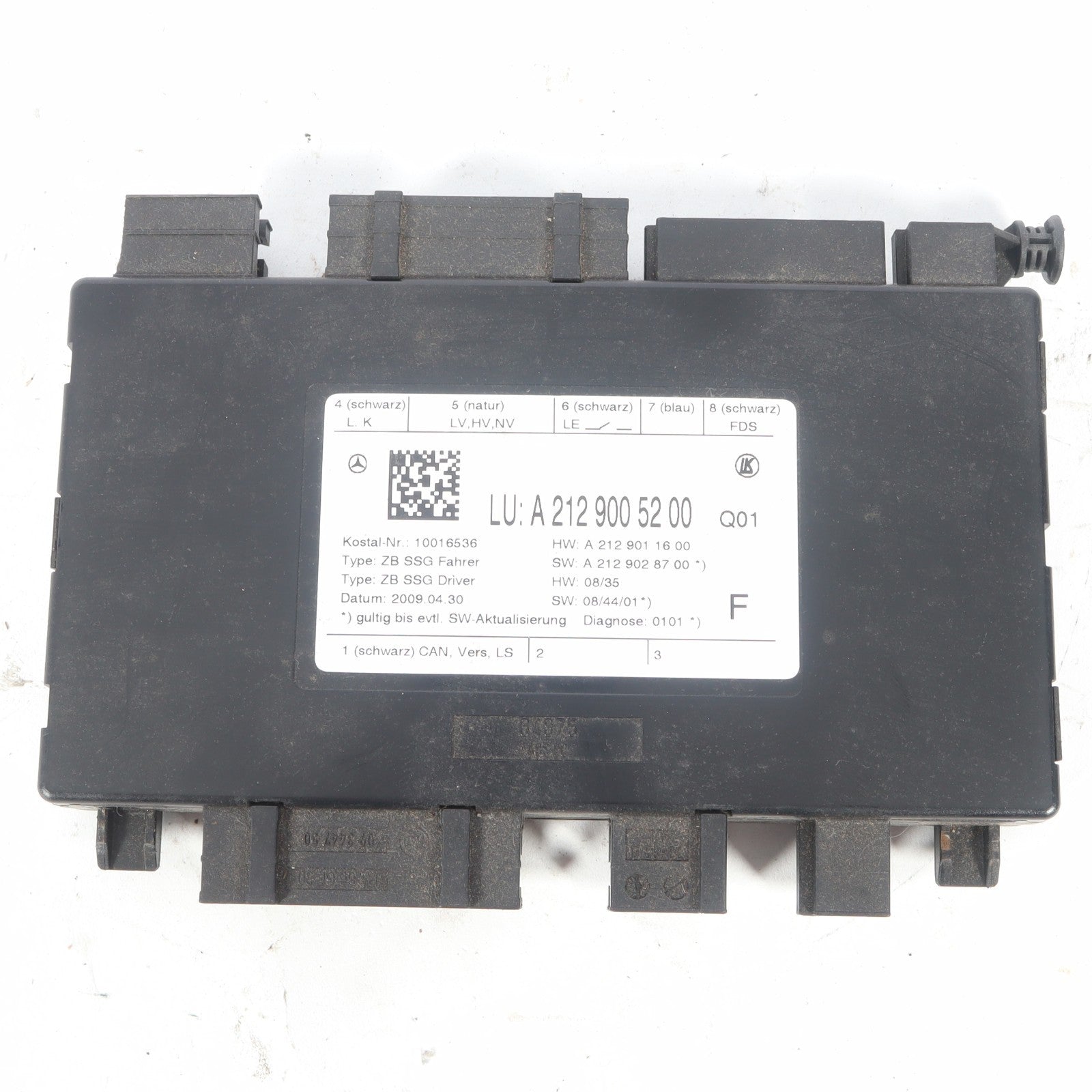 2010-2018 MERCEDES E350 FRONT LEFT SEAT CONTROL MODULE 2129005200 OEM