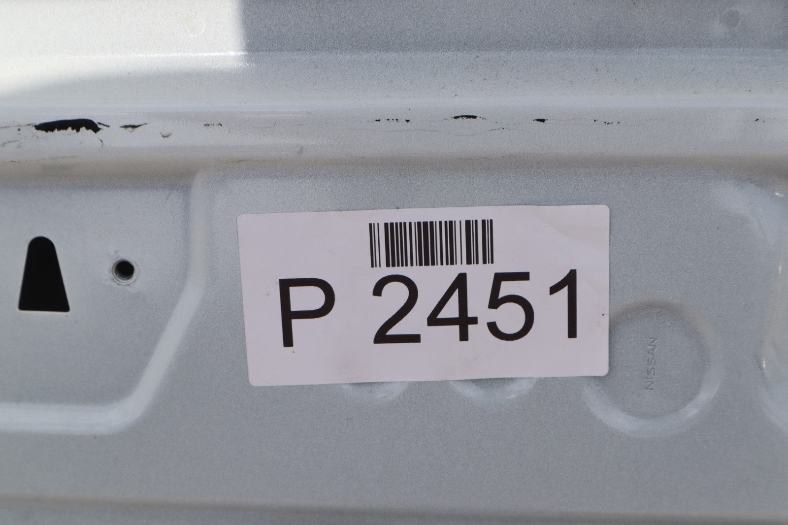 2013-2024 NISSAN LEAF Front Door Passenger Side Pearl Whtie Shell Only OEM
