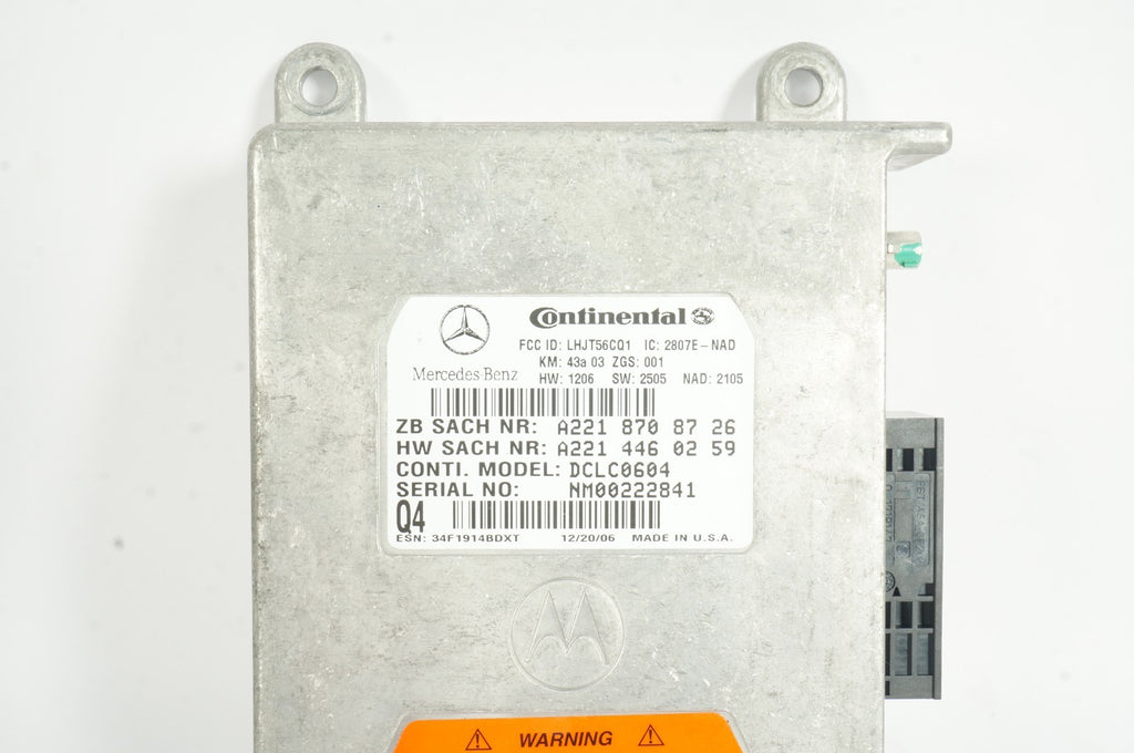 05-11 Mercedes Benz SLK 350 Voice Communication Control Module OEM A2218708726