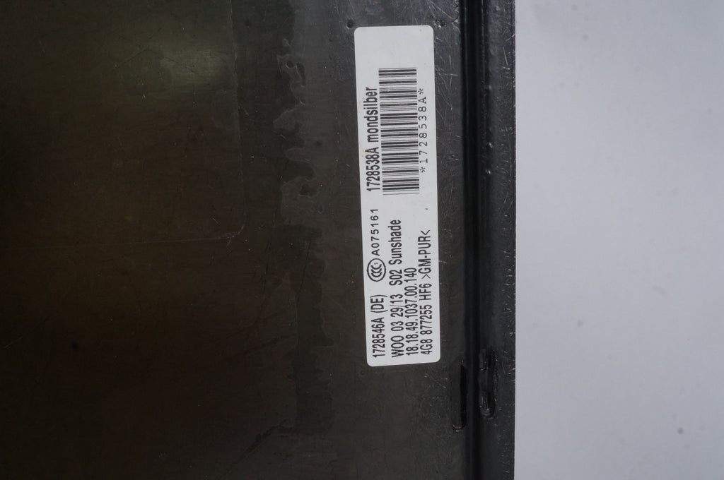 2012-2018 AUDI A7 UPPER SUNROOF SUN ROOF FRAME