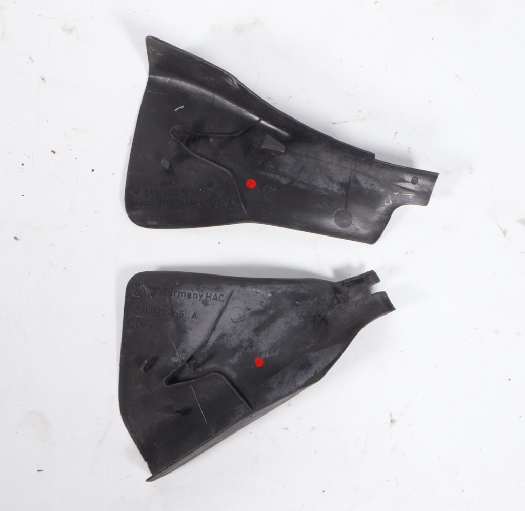 03-10 Porsche Cayenne 955 Front Left Driver Side Door Cover Trim Cap Set OEM