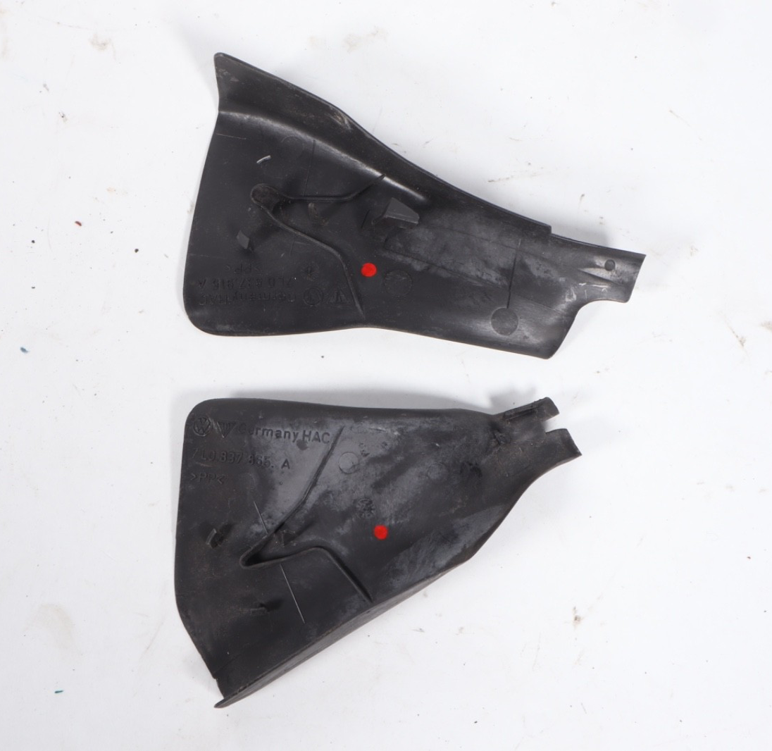 03-10 Porsche Cayenne 955 Front Left Driver Side Door Cover Trim Cap Set OEM