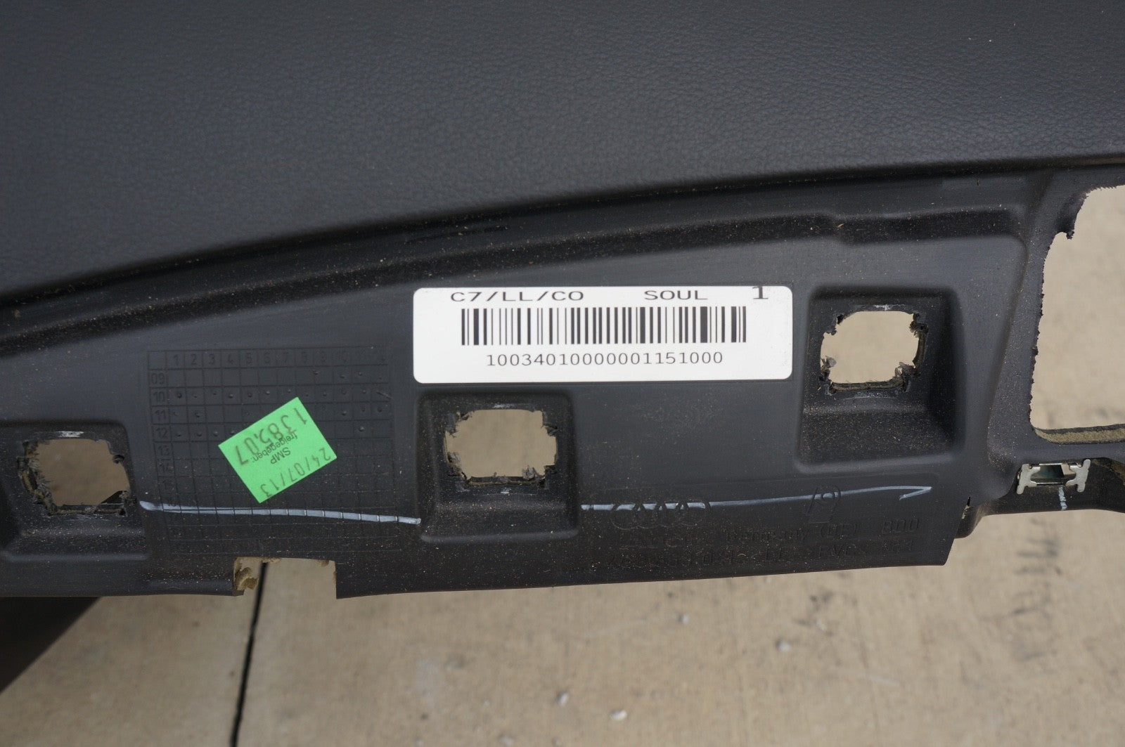 2012-2018 AUDI A7 S7 DASHBOARD DASH BOARD INSTRUMENT PANEL ASSEMBLY OEM