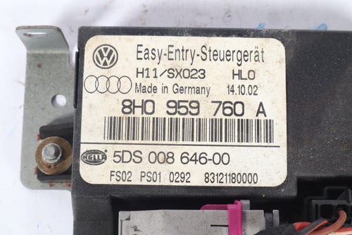 2002-2009 AUDI A4 S4 RS4 CONVERTIBLE MEMORY SEAT CONTROL MODULE  8H0959760A OEM