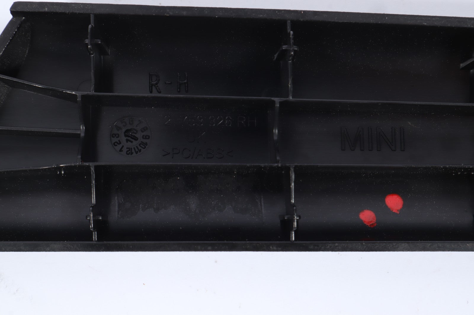 2011 MINI COOPER R56 R57 R58 R59 FRONT LEFT DOOR HANDLE TRIM BLACK 2753326