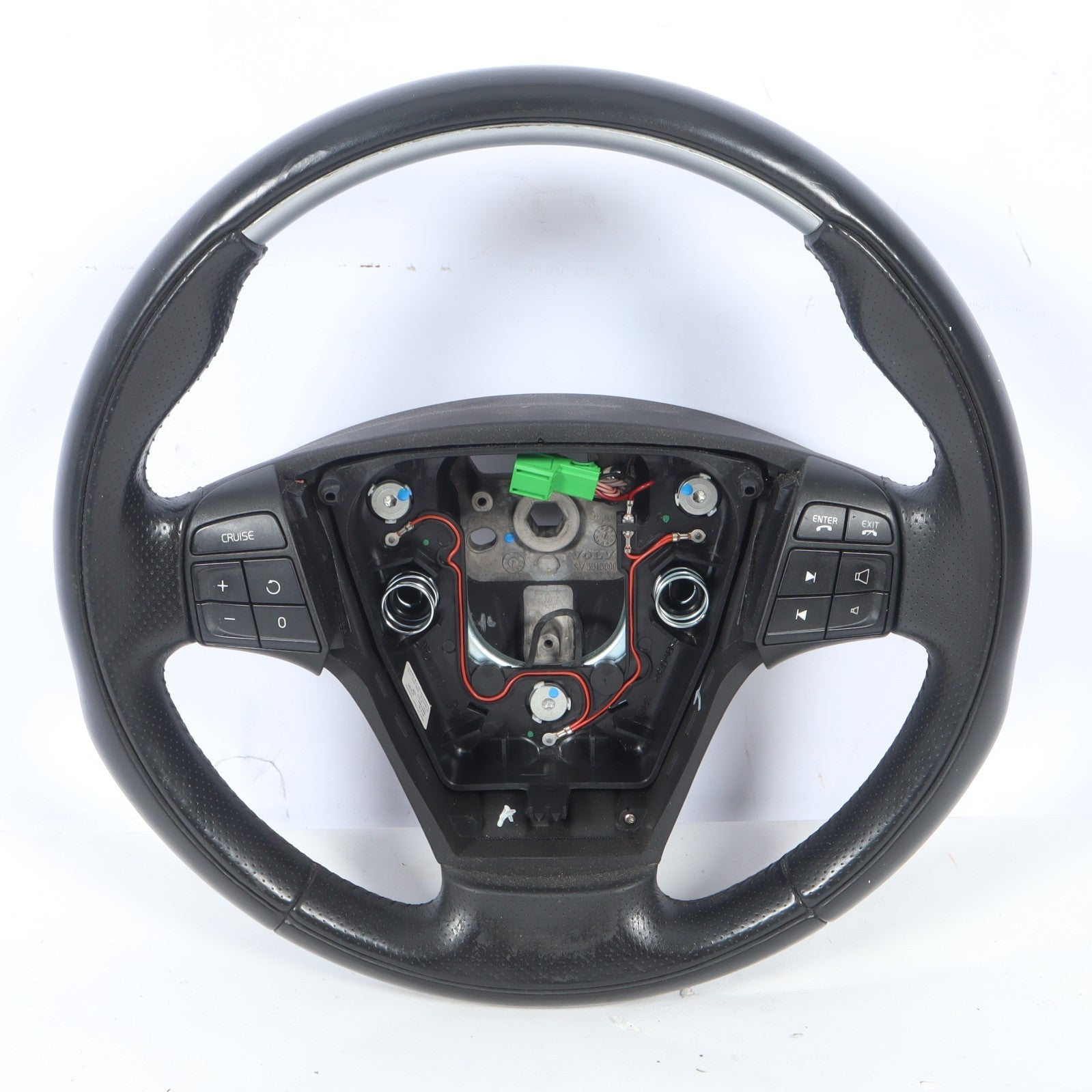 2005-2013 VOLVO S40 V50 C30 C70 T5 LEATHER PERFORATED STEERING WHEEL OEM