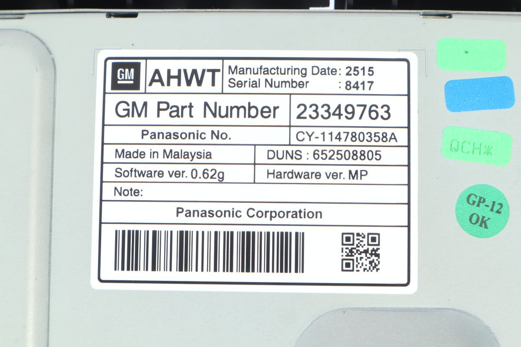 2016–2019 BUICK CASCADA MULTIMEDIA DISPLAY SCREEN W/CONTROLS OEM 23349763