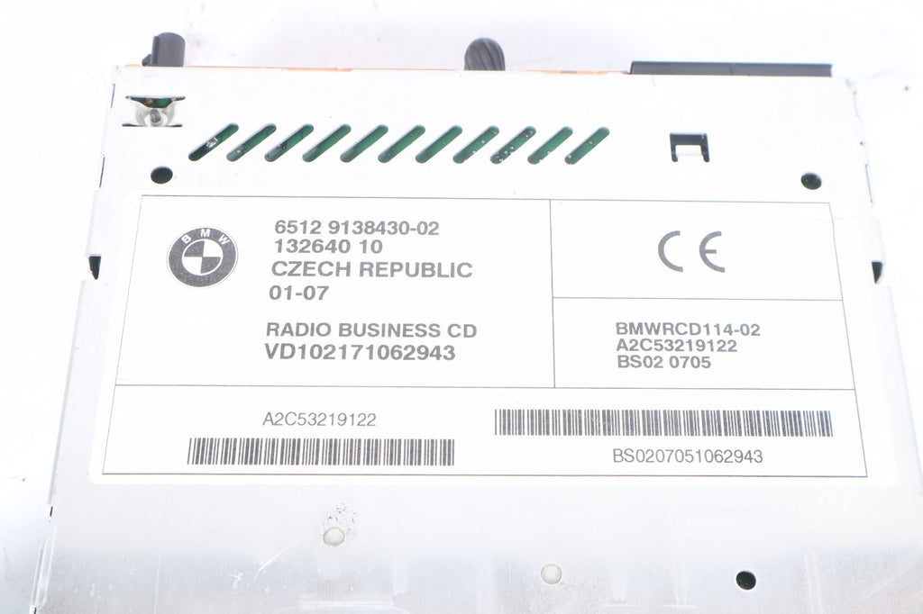 2007-2010 BMW X3 3.0L CD AM FM RADIO STEREO HEAD UNIT 6512 9138430-02 OEM