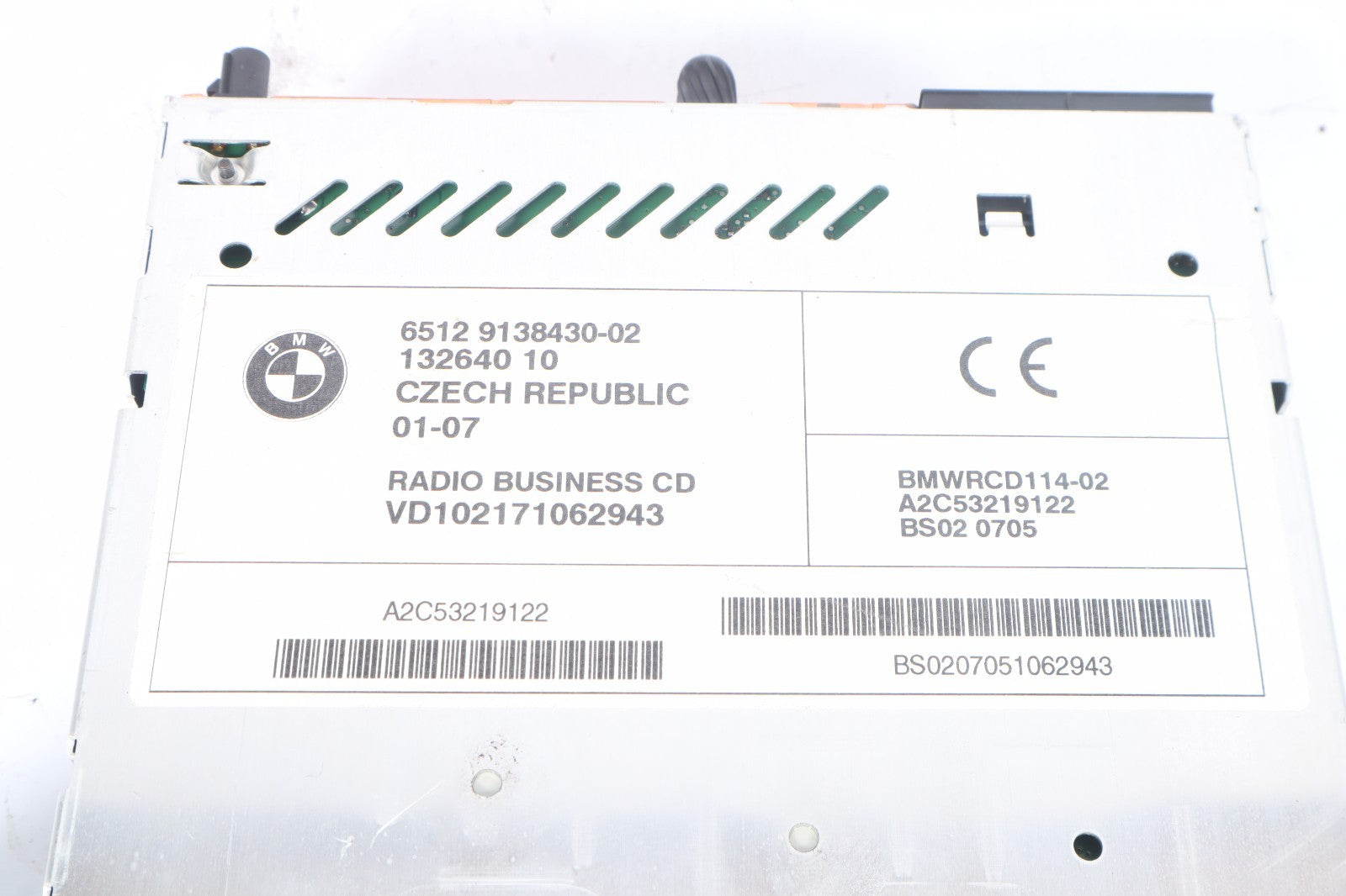 2007-2010 BMW X3 3.0L CD AM FM RADIO STEREO HEAD UNIT 6512 9138430-02 OEM