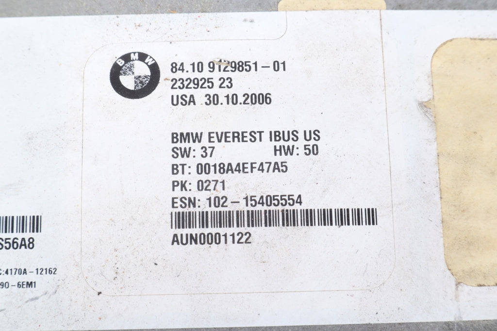 2006 - 2008 BMW X3 BLUETOOTH TELEMATICS COMMUNICATION CONTROL MODULE 9129851 OEM