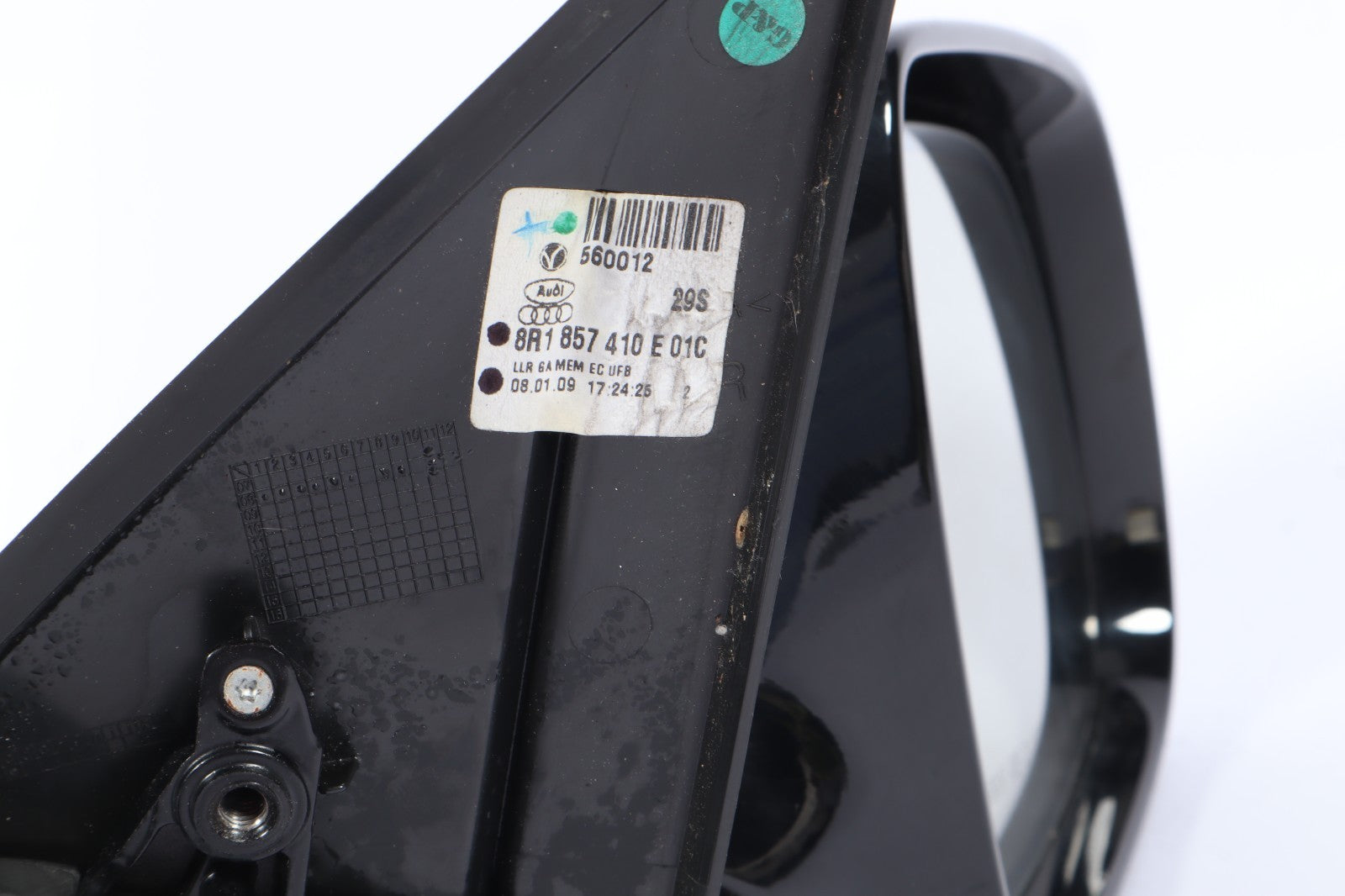 2009-2015 AUDI Q5 RIGHT PASSENGER SIDE MIRROR POWER FOLD 8R1 857 410 E 01C OEM