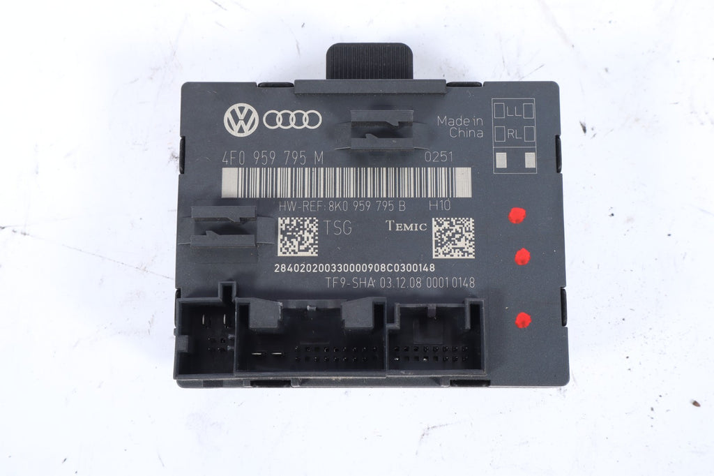 2009-2015 AUDI A6 REAR DOOR WINDOW CONTROL MODULE 4F0 959 795 M OEM