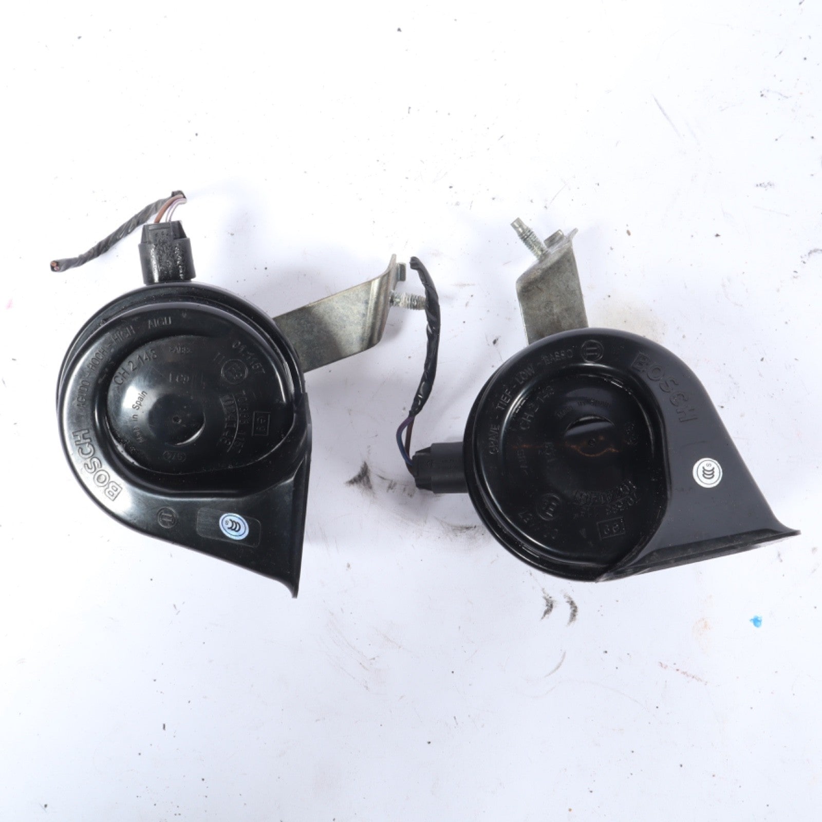 2007-2010 BMW X3 Left Right High Low Note Tone Horn Signal Set Alarm Siren OEM