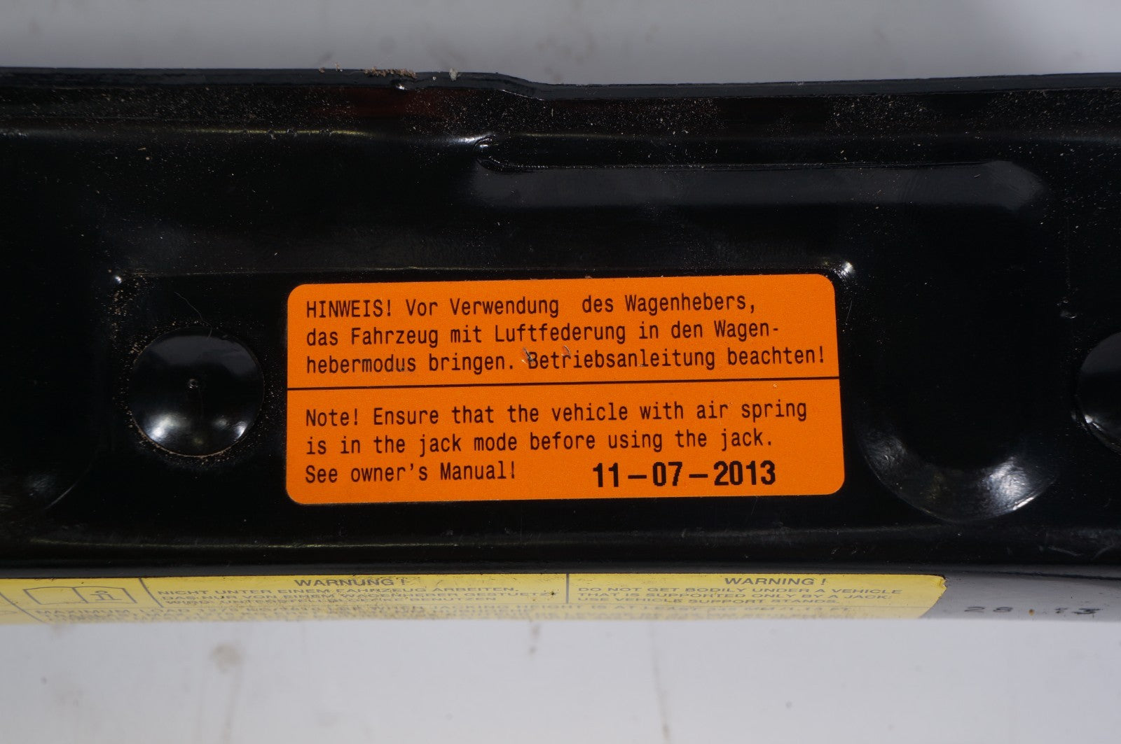 2012 - 2017 AUDI A7 SPARE WHEEL JACK TOOL & HOLDER BOX OEM