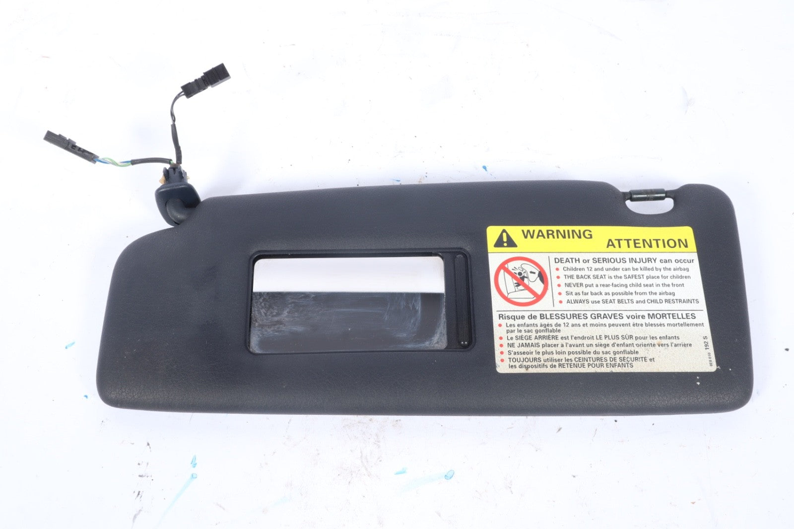 2003-2009 AUDI A4 DRIVER SUN VISOR CONVERTIBLE ILLUMINATED FITS 8H1857551B OEM