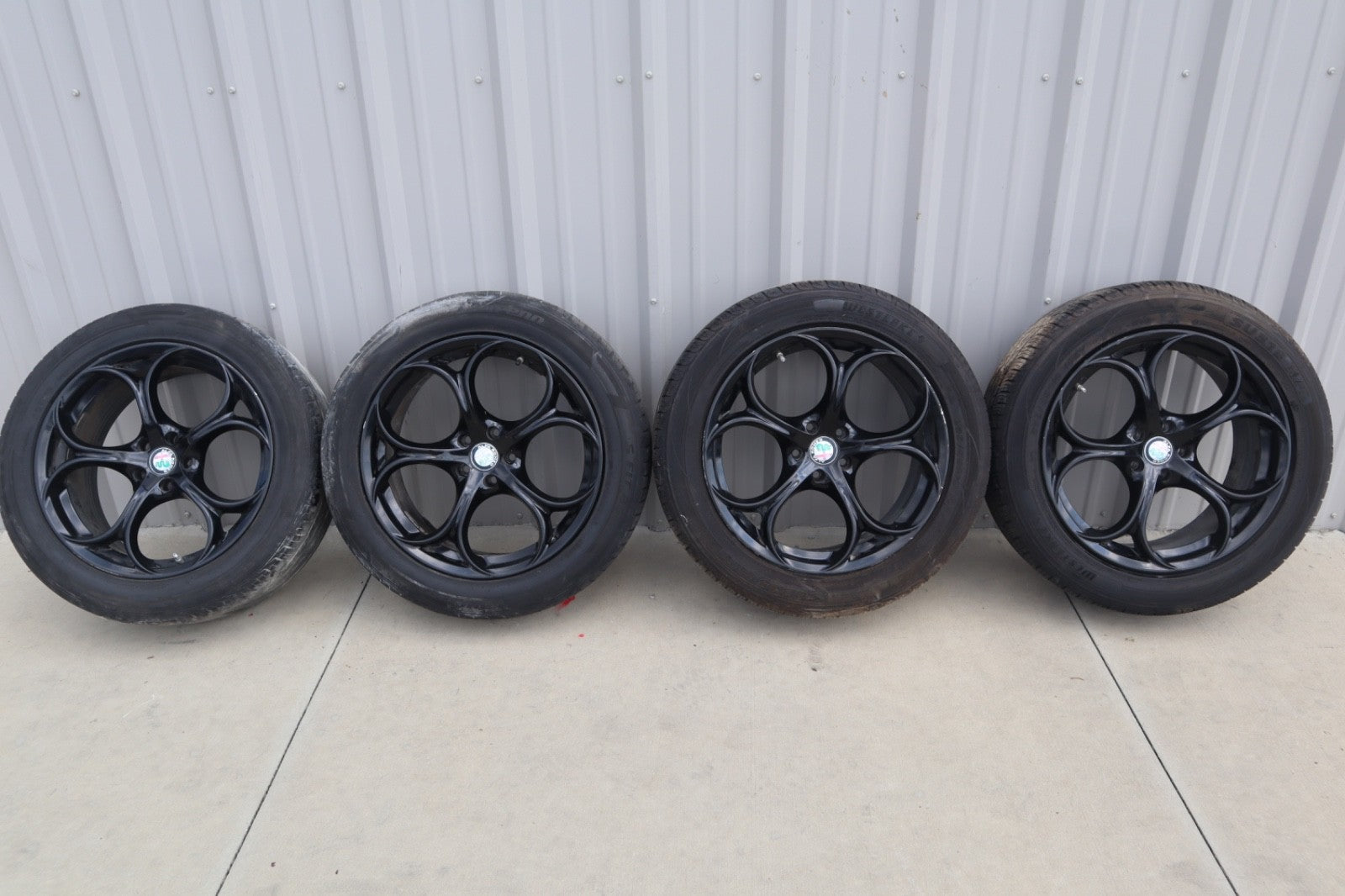 ALFA ROMEO STELVIO 19 INCH RIMS DRAKE STYLE 4 PIECE SET OEM