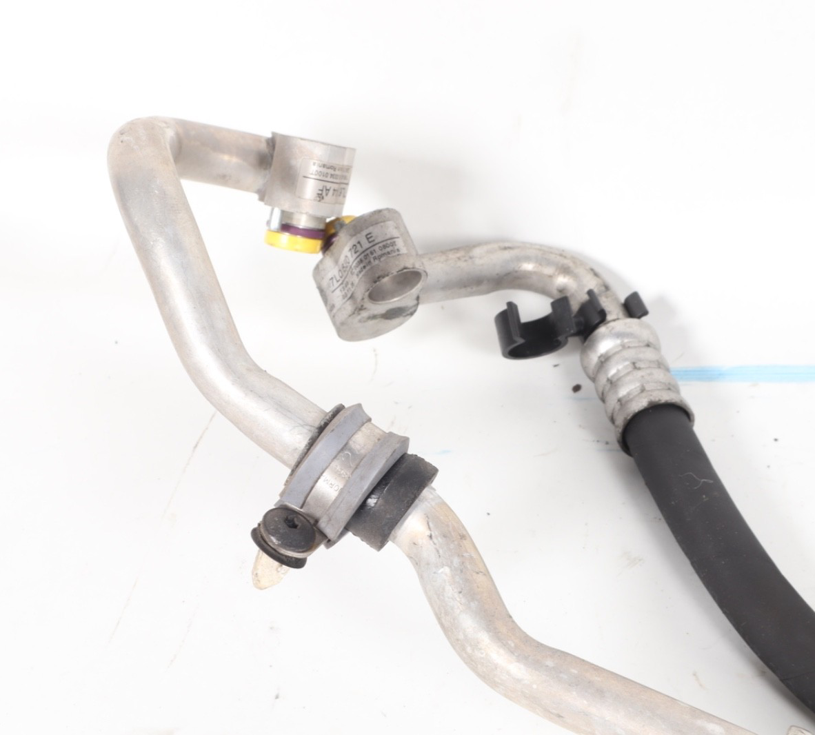 2007-2010 AUDI Q7 AC AIR CONDITIONING PIPE LINE HOSE SET OEM 7L0820721E