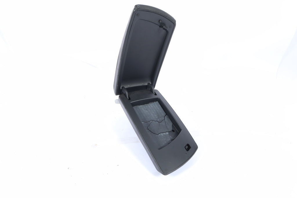2005-2010 BMW X3 CENTER CONSOLE BLACK LEATHER ARMREST LID STORAGE OEM