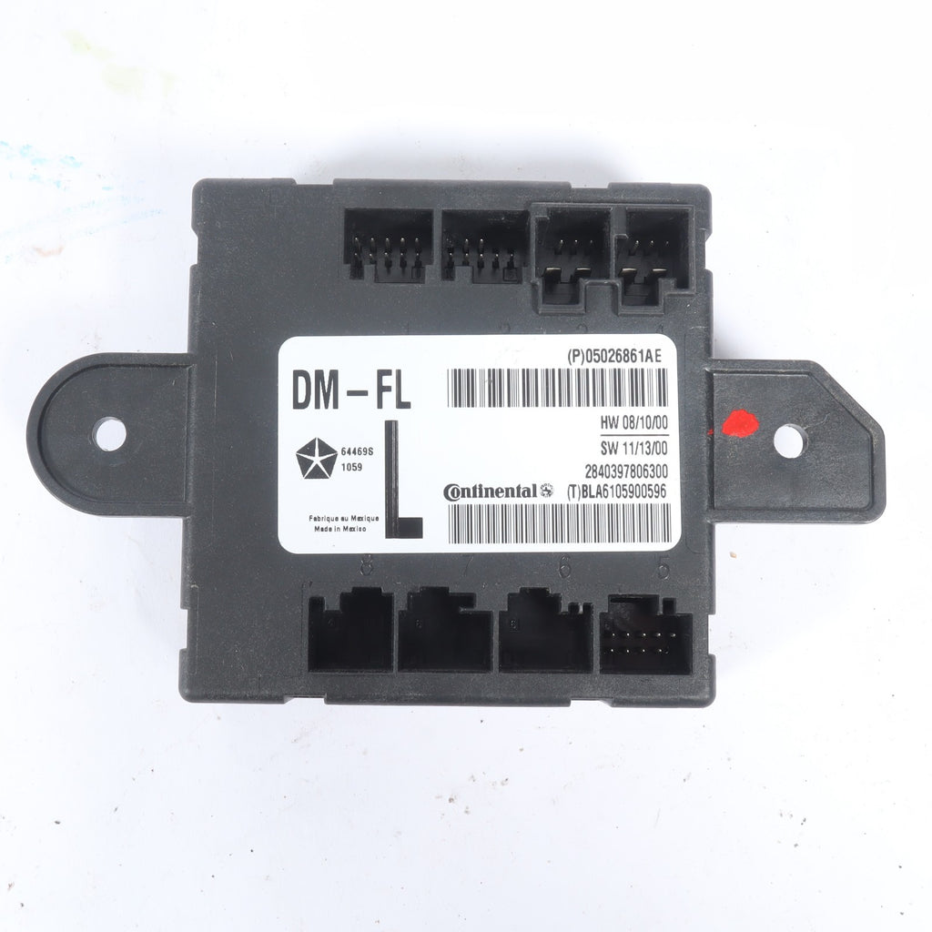 2014-2018 DODGE GRAND CARAVAN TOWN COUNTRY DRIVER DOOR MODULE  P05026861AE