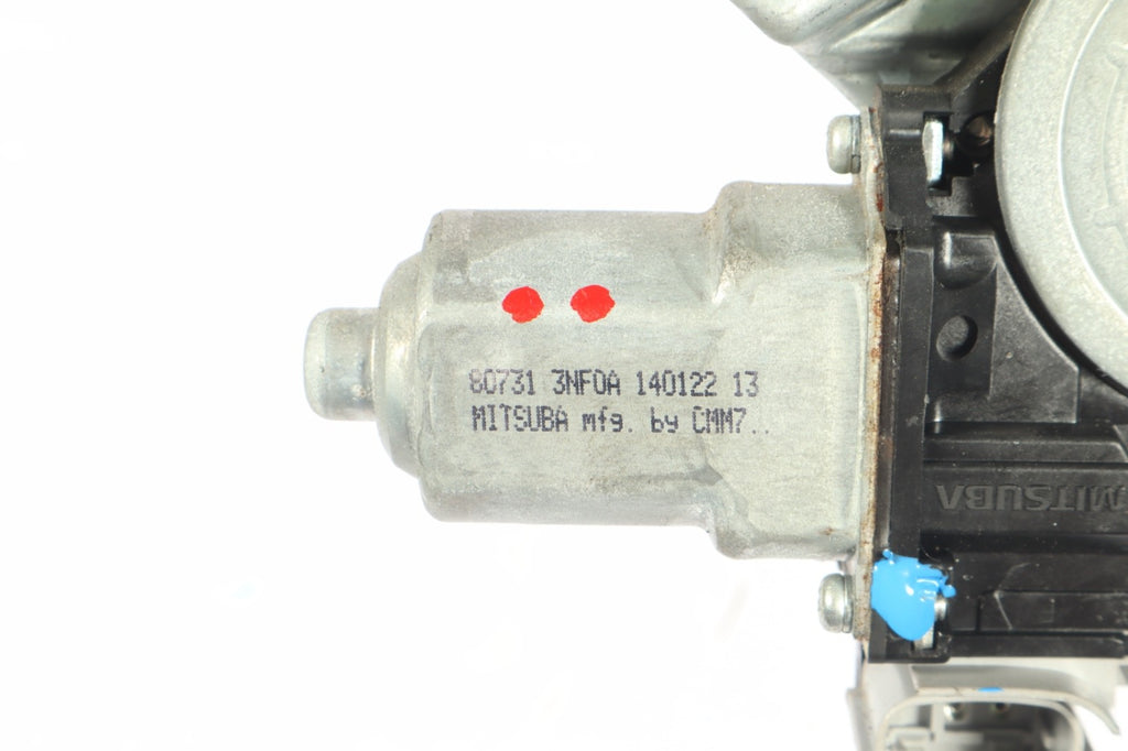 2013 - 2017 Nissan Leaf Front Right Window Regulator W/ Motor OEM