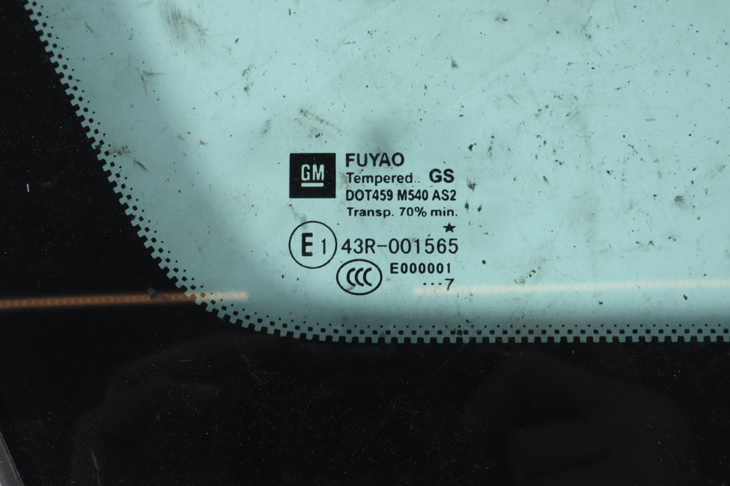 2016–2019 Buick Cascada Rear Right Quarter Window Glass OEM