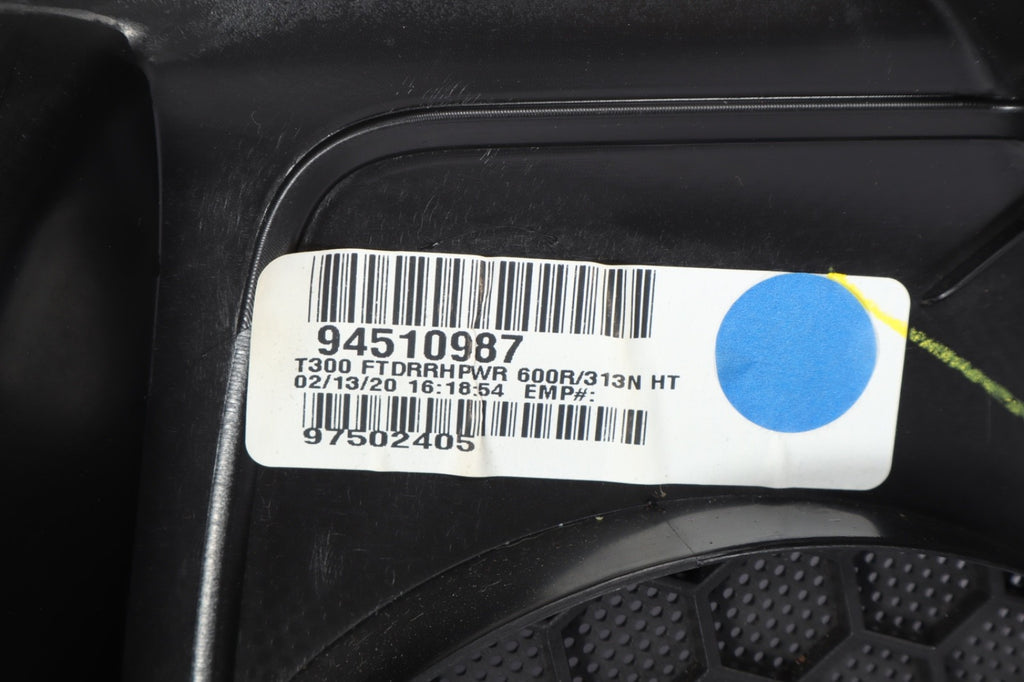 2012-2020 CHEVROLET SONIC FRONT LLEFT DRIVER DOOR INTERIOR TRIM PANEL 94510987