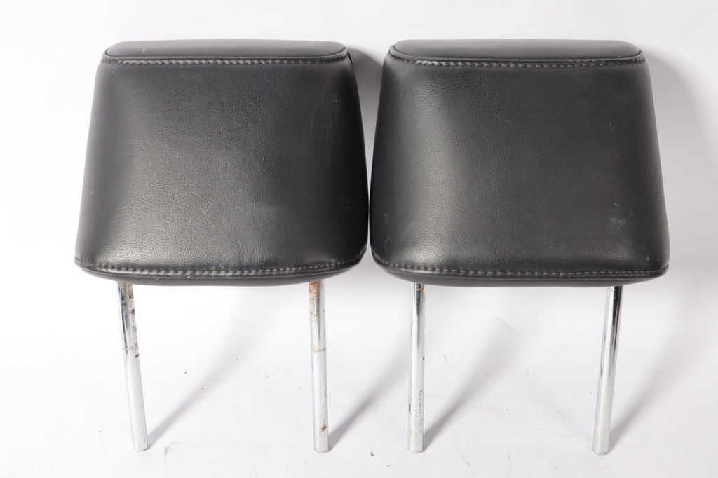 2004-2012 Nissan Titan Armada Front Driver Passenger Headrest Set Black OEM