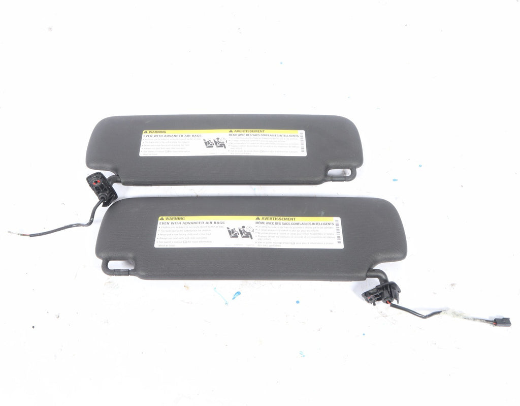 2016-2019 BUICK CASCADA LEFT  RIGHT SUN VISOR BLACK SET PAIR ASSEMBLY OEM
