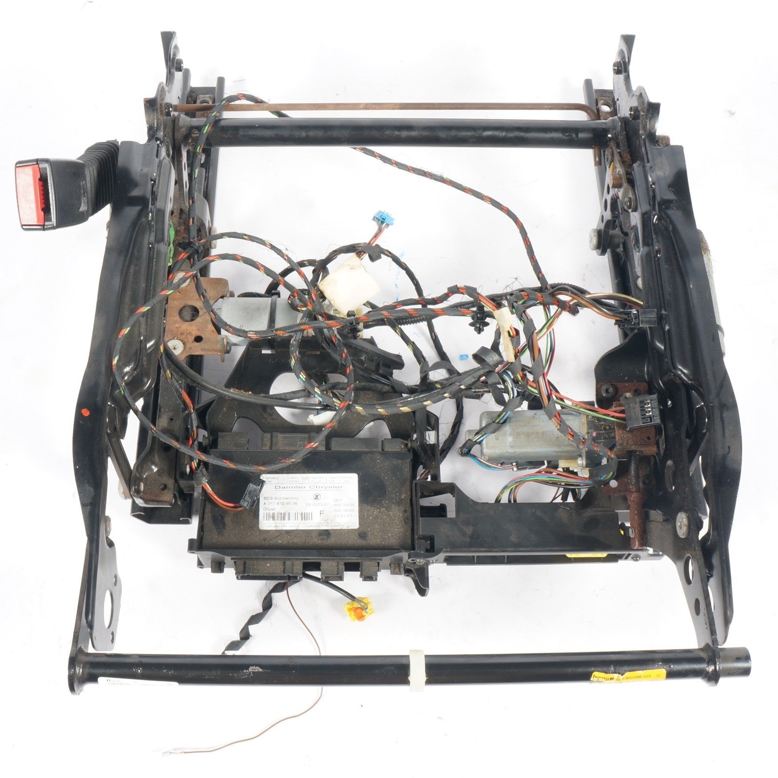 05 - 11 Mercedes SLK300 SLK350 Front Left Seat Rail Track Frame w/Motors Module