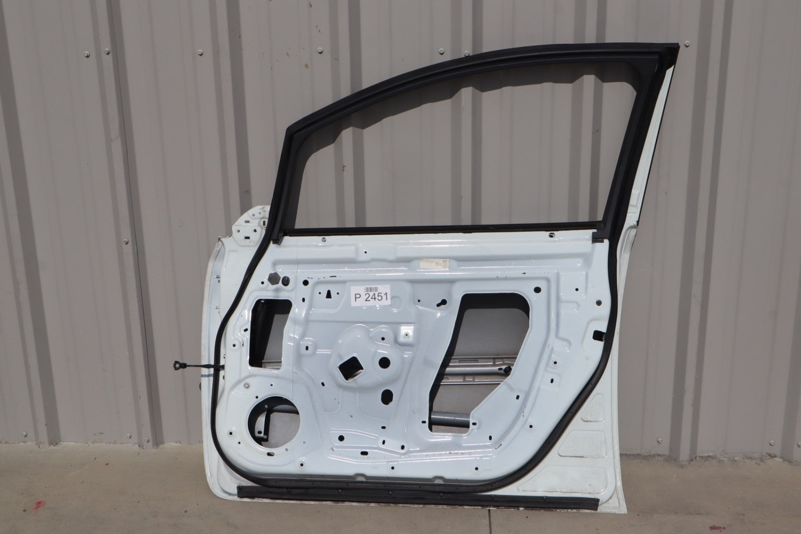 2013-2024 NISSAN LEAF Front Door Passenger Side Pearl Whtie Shell Only OEM