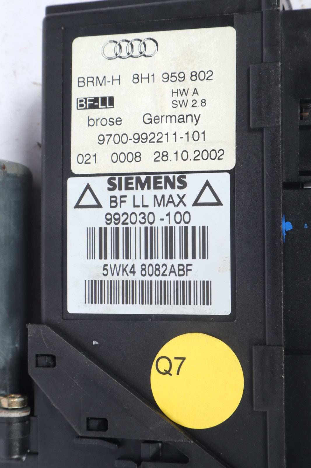 2006-2008 AUDI A4 3.2L RIGHT FRONT RF WINDOW MOTOR OEM
