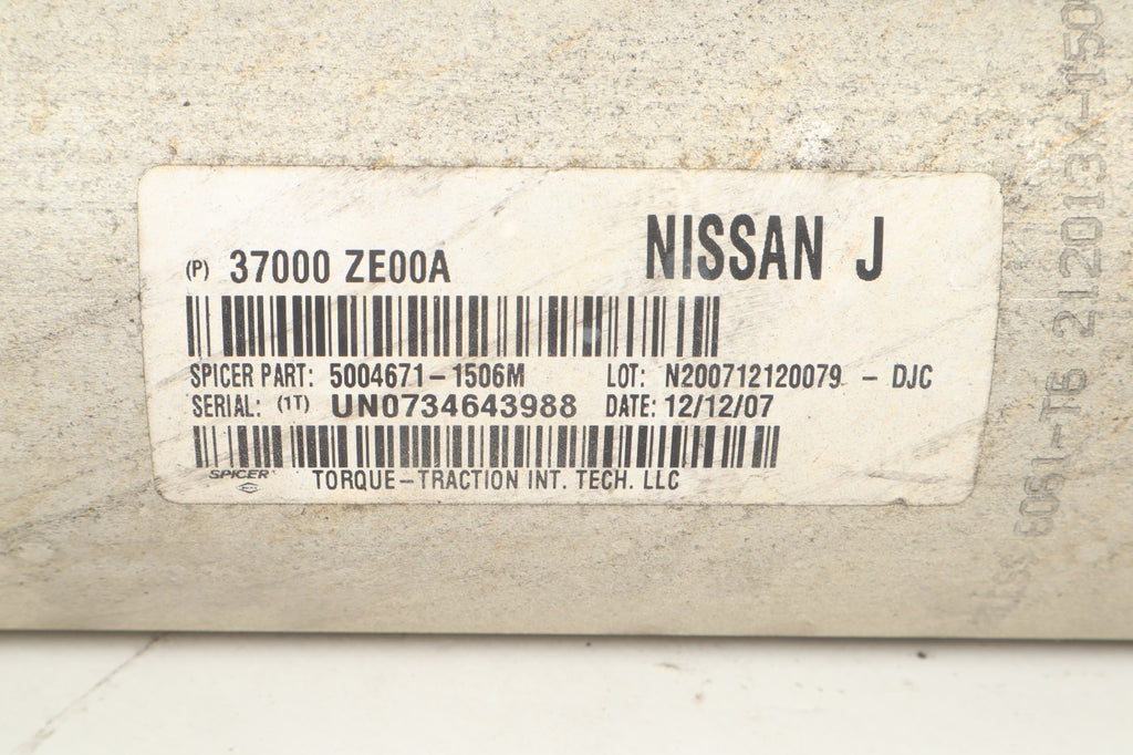 2006-2011 NISSAN ARMADA 2WD RWD REAR DRIVE SHAFT 37000-ZE00A OEM