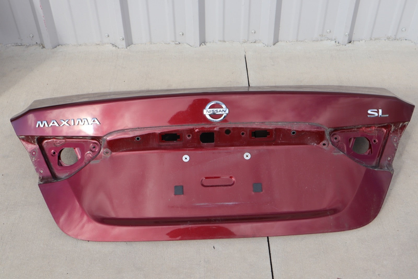 2016 - 2023 NISSAN MAXIMA REAR TRUNK DECK LID SHELL COVER PANEL OEM RED