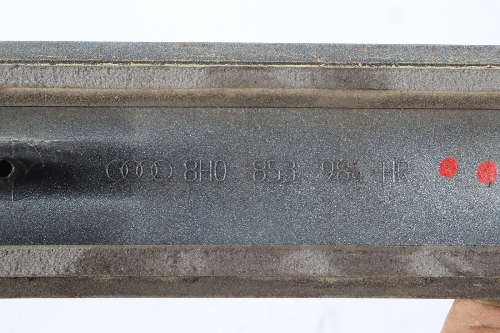 02-09 AUDI A4 S4 B6/7 CONVERTIBLE QUARTER PANEL MOLDING RIGHT REAR OEM 8H0853984