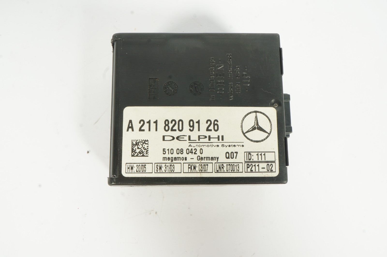 Mercedes R171 SLK280 CLK350 E320 C230 Anti Theft Alarm Module 2118209126 OEM