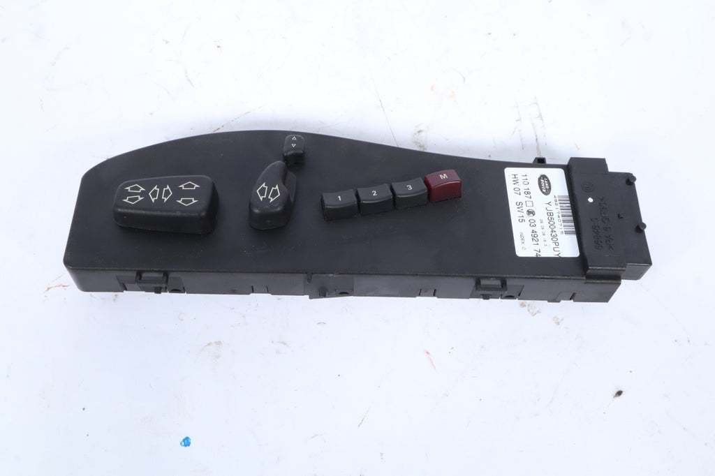 2007-2009 RANGE ROVER FRONT LEFT DRIVER POWER SEAT SWITCH MEMORY YUB500430PUY