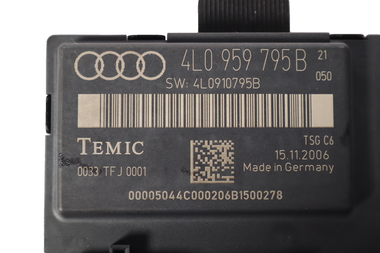 2007-2015 AUDI Q7 4L REAR LEFT LH SIDE DOOR CONTROL MODULE 4L0959795B OEM