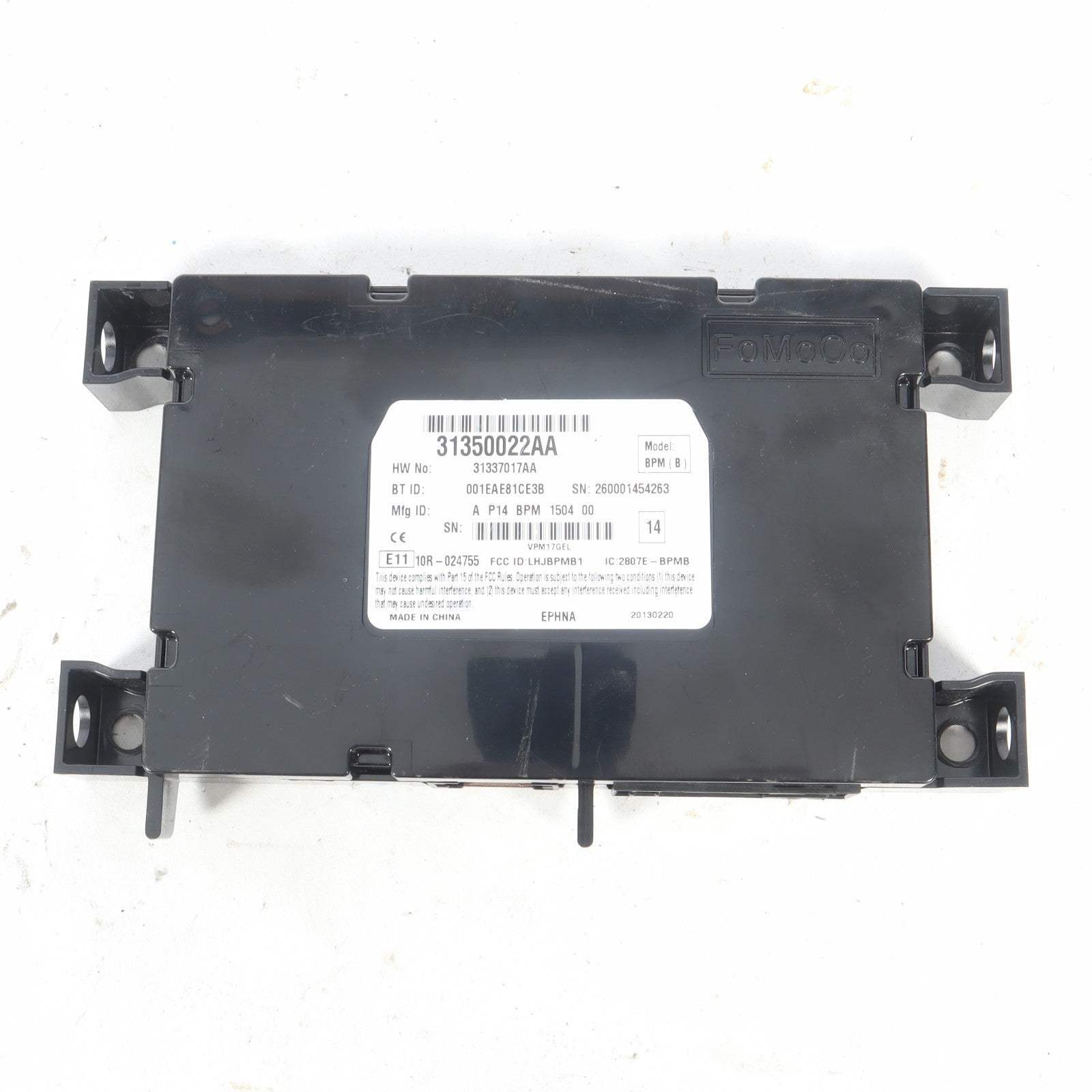 2011-2013 VOLVO C70 TELEPHONE CONTROL MODULE OEM 31350022AA