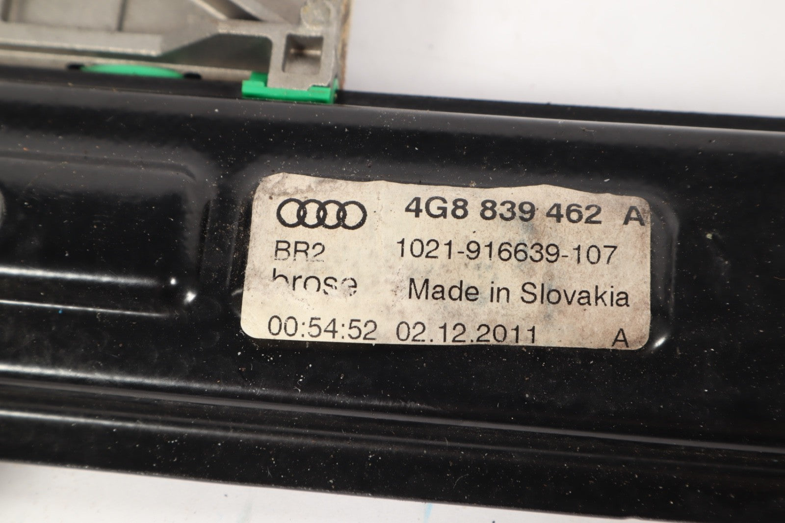 12-18 Audi A7 Quattro Rear Right Passenger Side Door Window Regulator Motor Oem