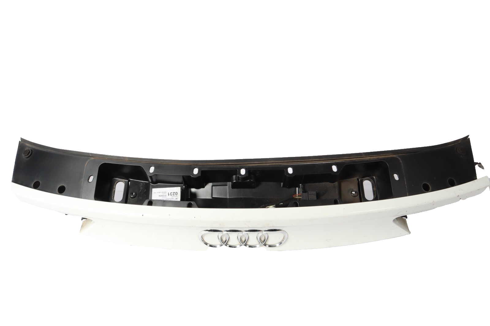 13-17 Audi A7 Quattro S7 Rear Trunk Lid Panel Spoiler Mount White 4G8827086 OEM
