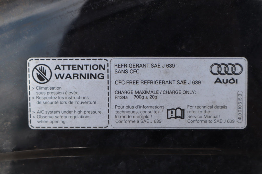 2007-2015 AUDI Q7 HOOD BONNET PANEL BLACK OEM