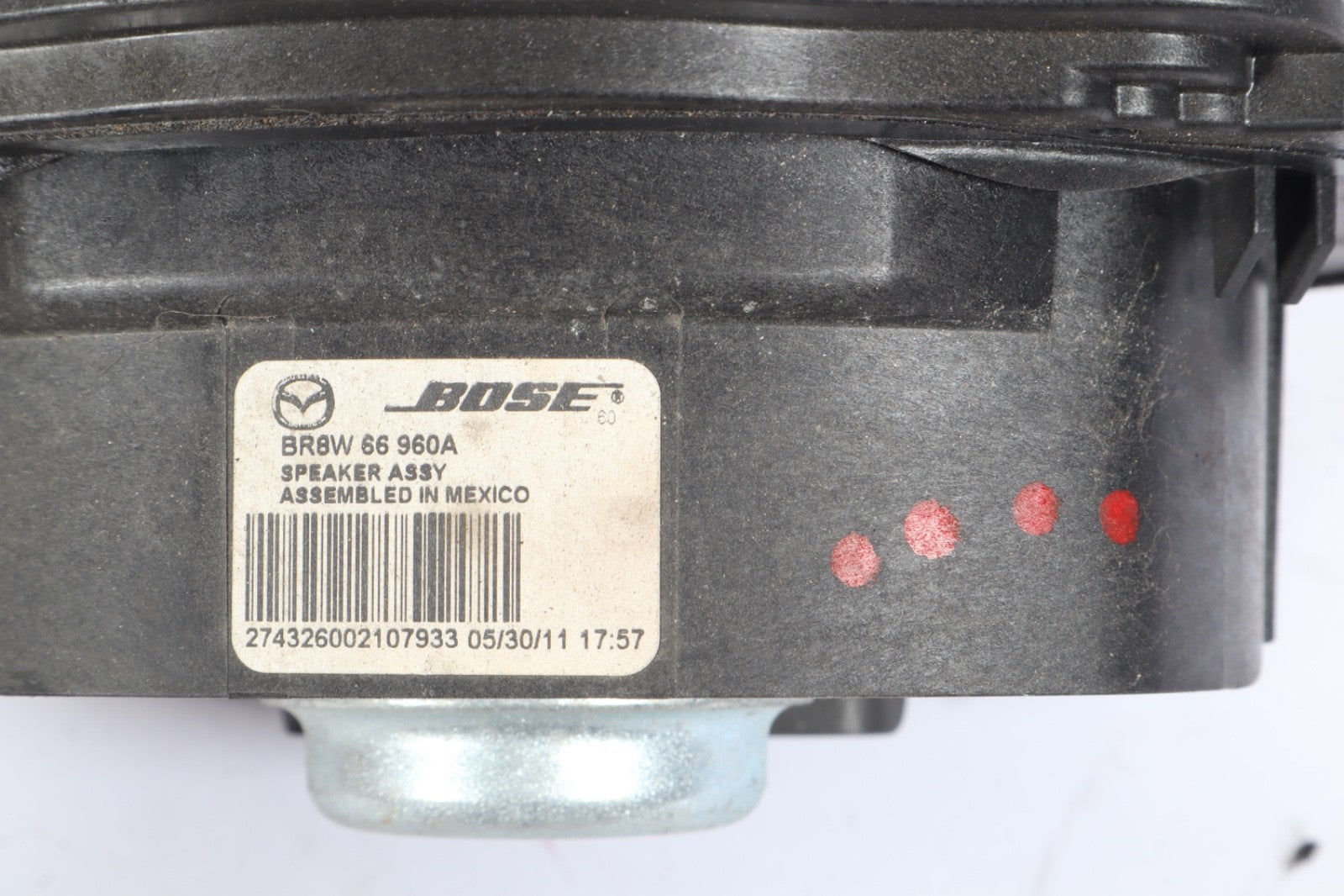 2007 - 2015 MAZDA CX-9  BACK REAR  SPEAKER OEM BR8W 66 960A