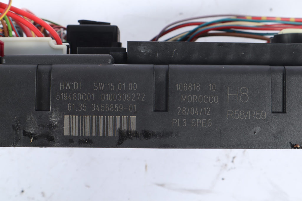 2012 MINI COOPER R58 BCM FUSE DISTRIBUTION BOX BODY CONTROL MODULE 3456859 OEM