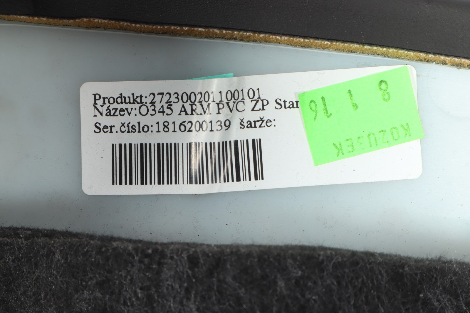 2016–2019 BUICK CASCADA QUARTER PANEL INTERIOR TRIM ARMREST OEM 13381009