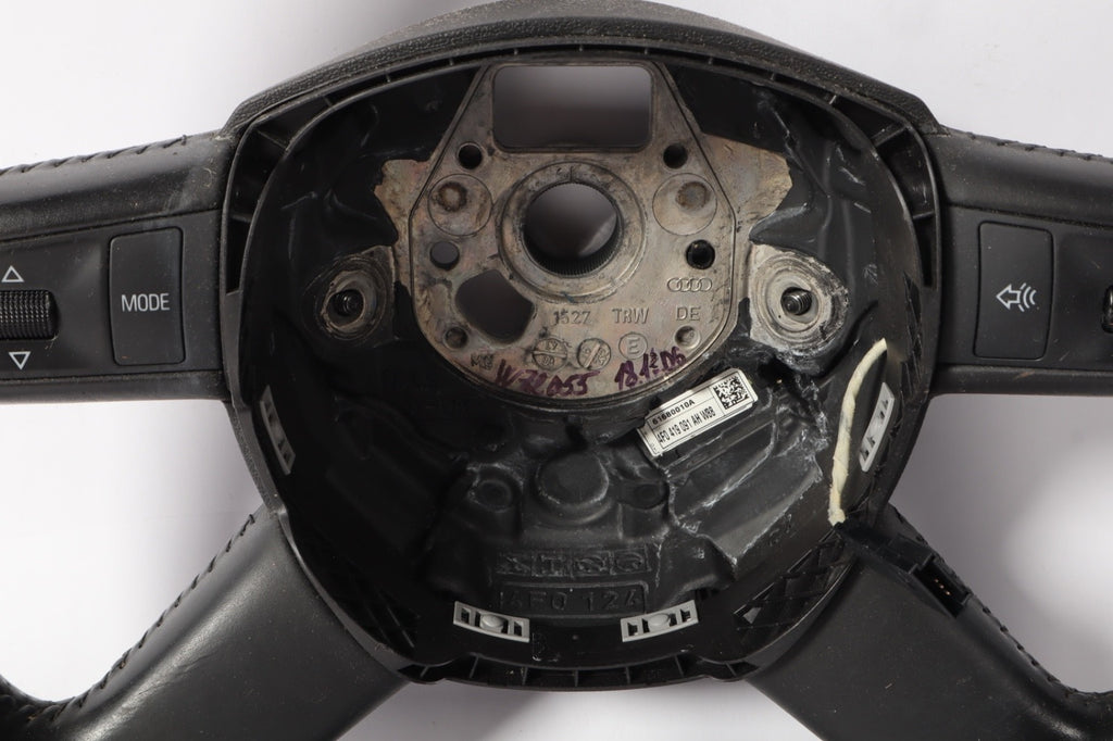 2007-2011 AUDI 4L Q7 STEERING WHEEL 4 FOUR SPOKE LEATHER OEM 4F0091AH