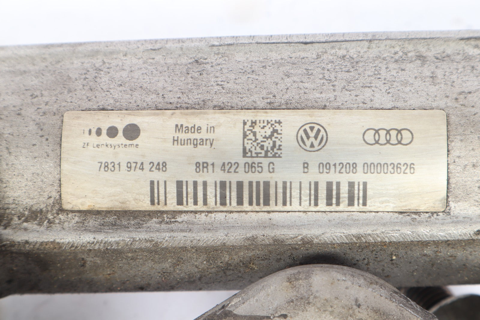 2009 - 2012 AUDI Q5 8R 3.2L V6 POWER STEERING GEAR RACK PINION OEM