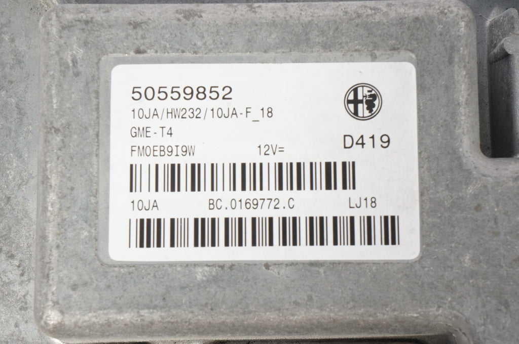 2018 - 2025 ALFA ROMEO STELVIO 2.0L ENGINE CONTROL MODULE UNIT ECU OEM 50559852