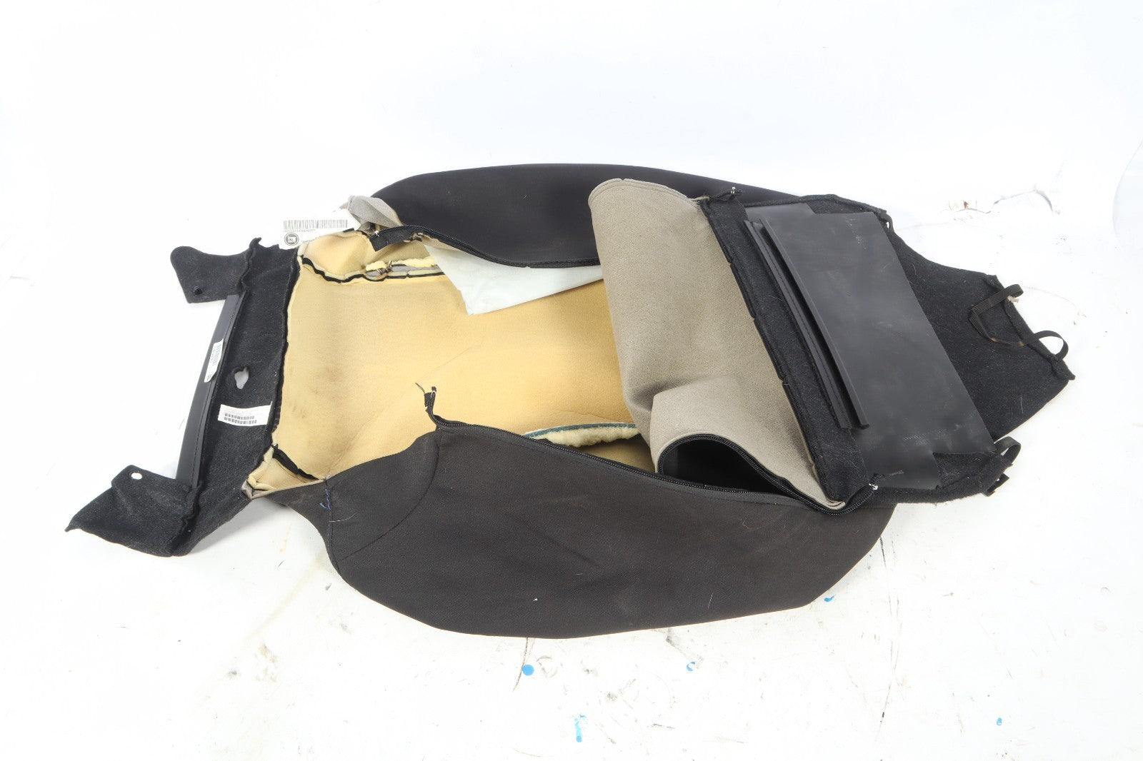 2013-2017 NISSAN LEAF FRONT LEFT SIDE UPPER SEAT CUSHION BLACK FABRIC OEM